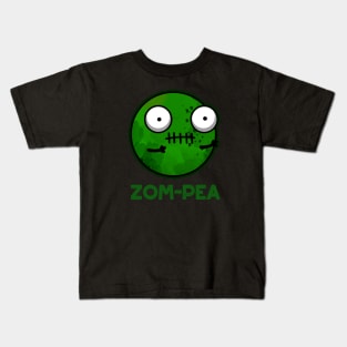 Zom-pea Cute Halloween Zombie Pea Pun Kids T-Shirt